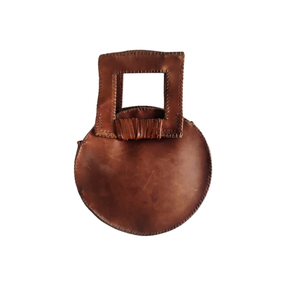 Whimsical Vintage Inspired Hand-Stitched Bohemian Hobo Fantasy Circle Bag. - Picture 1 of 4